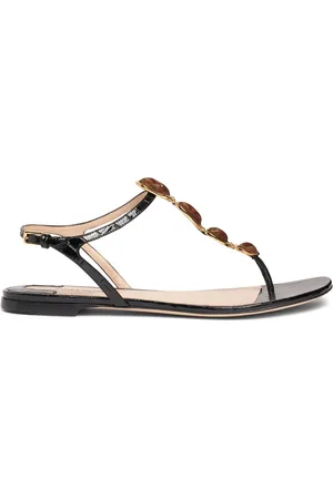 Tom Ford Sandali Titan In Pelle Stampa Coccodrillo 5mm