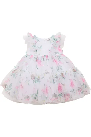 MONNALISA Vestito In Tulle Stampato