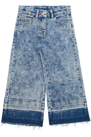 MONNALISA Jeans Flare In Di Cotone