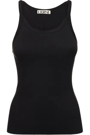 ÉTERNE Tank Top In Cotone A Costine