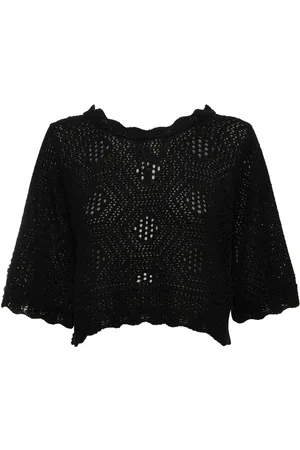 POSSE Crop Top Willa In Maglia Di Misto Cotone