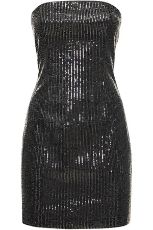 ROTATE Vestito In Twill Con Paillettes