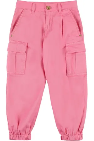 VERSACE Pantaloni Cargo In Gabardina Di Cotone