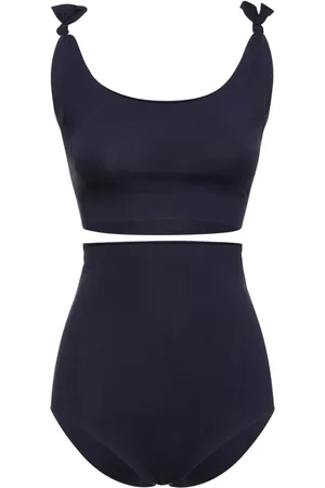 ISOLE & VULCANI Bikini In Jersey Di Cotone Senza Cuciture