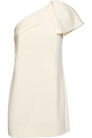 Roland Mouret One-shoulder Satin Crepe Mini Dress
