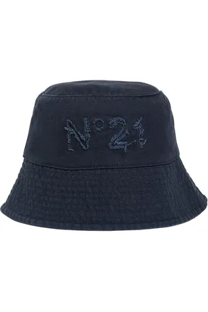 Nº21 Cappello Bucket In Cotone Con Logo