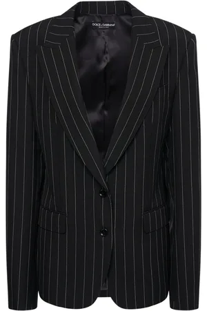 Dolce & Gabbana Blazer Monopetto In Lana Gessata