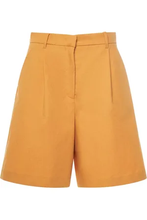 Max Mara Shorts Ecuba In Tela Di Cotone E Lino