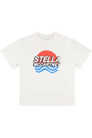 Stella McCartney T-shirt In Jersey Di Cotone Organico Stampato