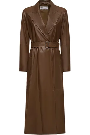 Max Mara Trench Aiello In Pelle / Cintura