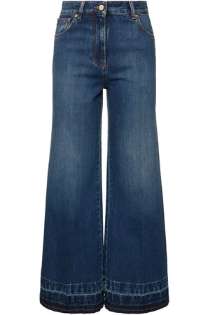 VALENTINO Jeans Cropped Vita Alta In Denim