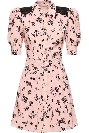 Alessandra Rich Vestito In Seta Stampata