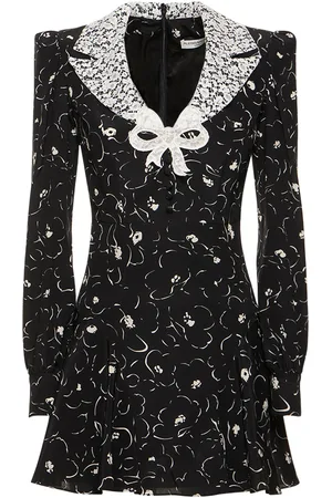 Alessandra Rich Vestito In Seta Stampata