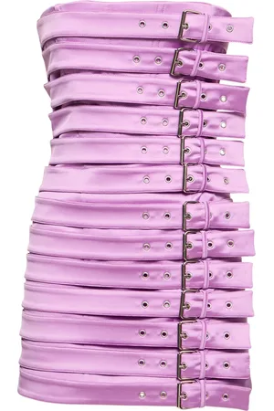 GIUSEPPE DI MORABITO Vestito In Raso Con Fibbie