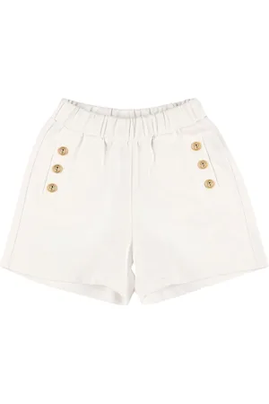 Balmain Shorts In Felpa Di Cotone Organico