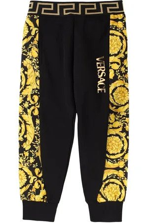 VERSACE Pantaloni Baroque In Felpa Con Stampa