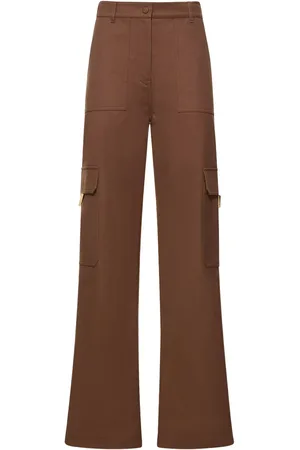 VALENTINO Pantaloni Cargo Dritti Vita Alta In Tela