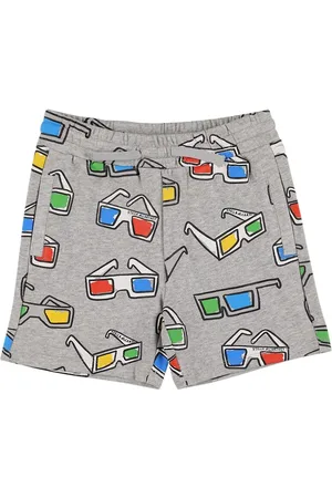 Stella McCartney Shorts In Felpa Si Cotone Stampata