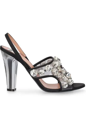 Moschino Sandali In Pvc Con Cristalli 100mm