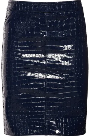 Tom Ford Minigonna In Pelle Stampa Coccodrillo