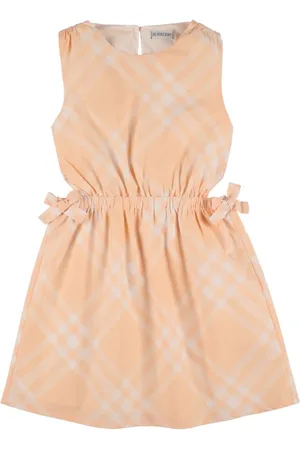 Burberry Vestito Senza In Cotone Check