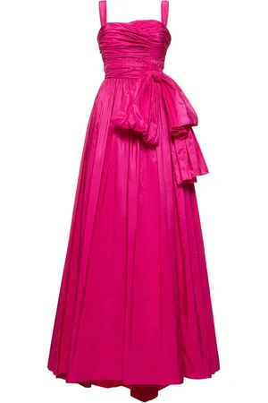 Zuhair Murad Vestito In Taffetà Drappeggiato