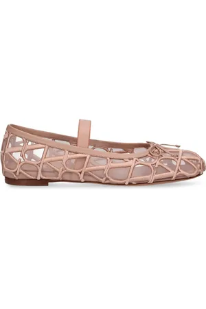 VALENTINO GARAVANI Ballerine Toile Iconographe In Mesh