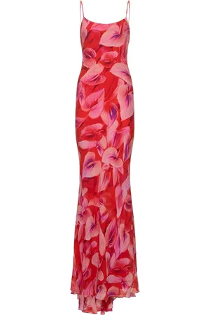 The Andamane Vestito Maxi Ninfea In Techno Georgette