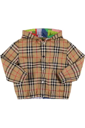 Burberry Giacca A Vento In Cotone Check