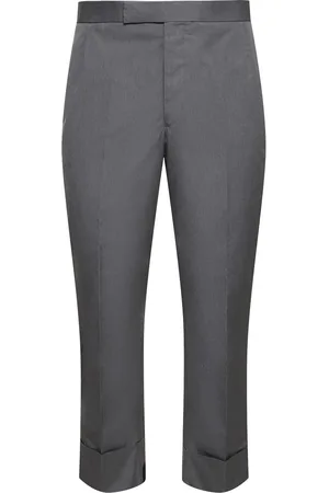 Thom Browne Pantaloni In Misto Cotone