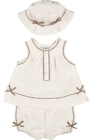 Burberry Top, Shorts E Cuffietta In Cotone