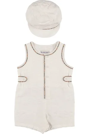 Burberry Tutina E Cuffietta In Cotone
