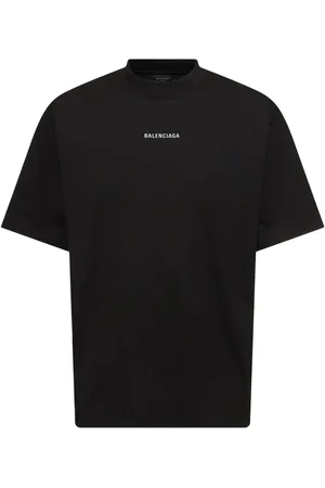 Balenciaga T-shirt In Cotone Con Logo Riflettente