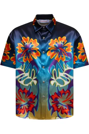 Bluemarble Camicia Hibiscus In Viscosa E Cotone