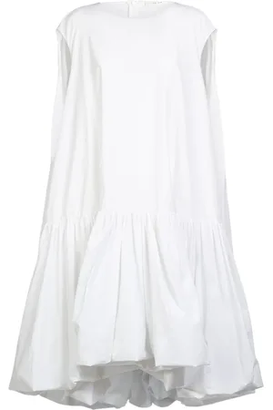 The Row Vestito Midi Tadao In Popeline Con Ruches