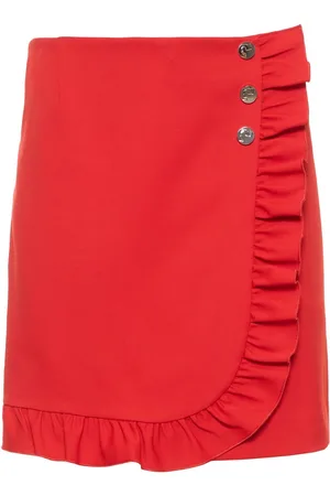Tory Burch Skort In Techno Twill Con Ruches