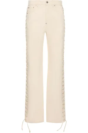 Stella McCartney Jeans Vita Media Laterali Con Dettagli In Pizzo