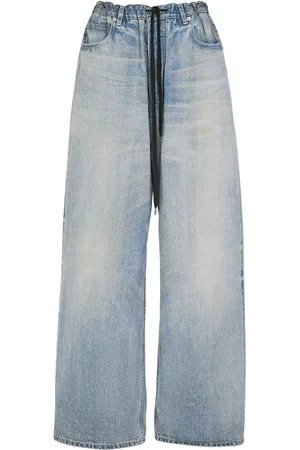 Balenciaga Pantaloni Baggy Oversize In Denim