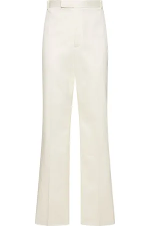 Thom Browne Pantaloni Chino Dritti Vita Media