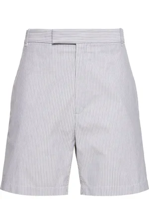 Thom Browne Shorts Dritti In Cotone