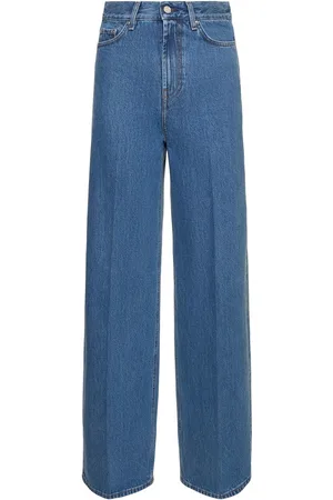 Totême Jeans Larghi In Denim Di Cotone