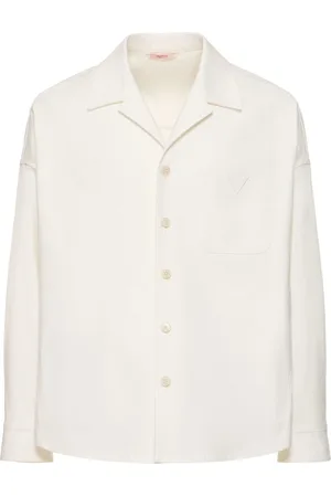 VALENTINO Giacca Caban In Tela Di Cotone Stretch