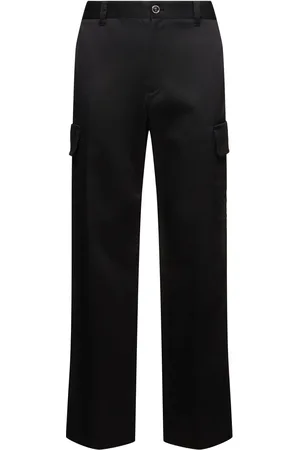 VERSACE Pantaloni Cargo In Gabardina Di Cotone