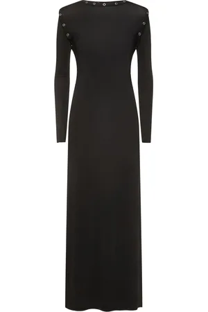 Y / PROJECT Vestito Maxi In Jersey / Bottoni A Pressione