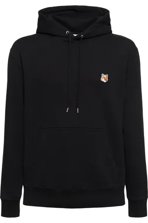 Maison Kitsuné Felpa Regular Fit Con Patch E Cappuccio