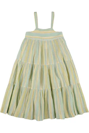 BONPOINT Vestito In Froissé Di Cotone Stampato