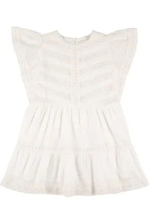 The New Society Vestito In Popeline Di Cotone Con Ricami