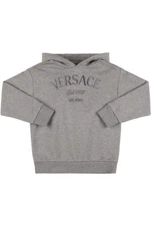 VERSACE Felpa Con Cappuccio Ricamata