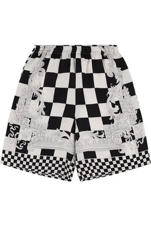 VERSACE Shorts In Seta Stampata