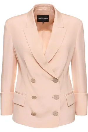Giorgio Armani Blazer Doppiopetto In Seta Glitter